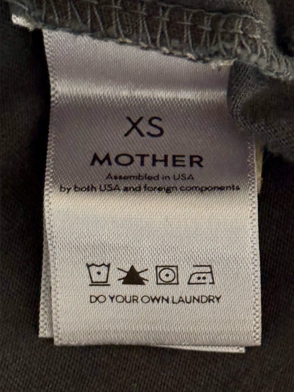 MOTHER The Rowdy Cutoff Cowboys Don’t Cry Graphic Tee / Graphite / Size XSmall - Picture 5 of 6